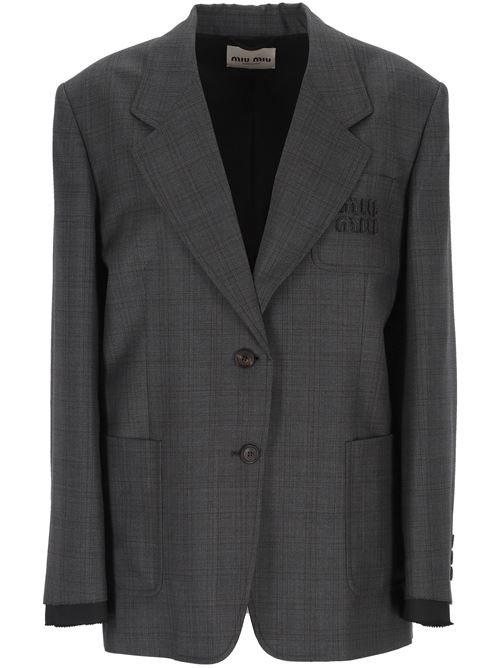 Prince of Wales wool jacket MIU MIU | MH1927S-QA116E6F0480